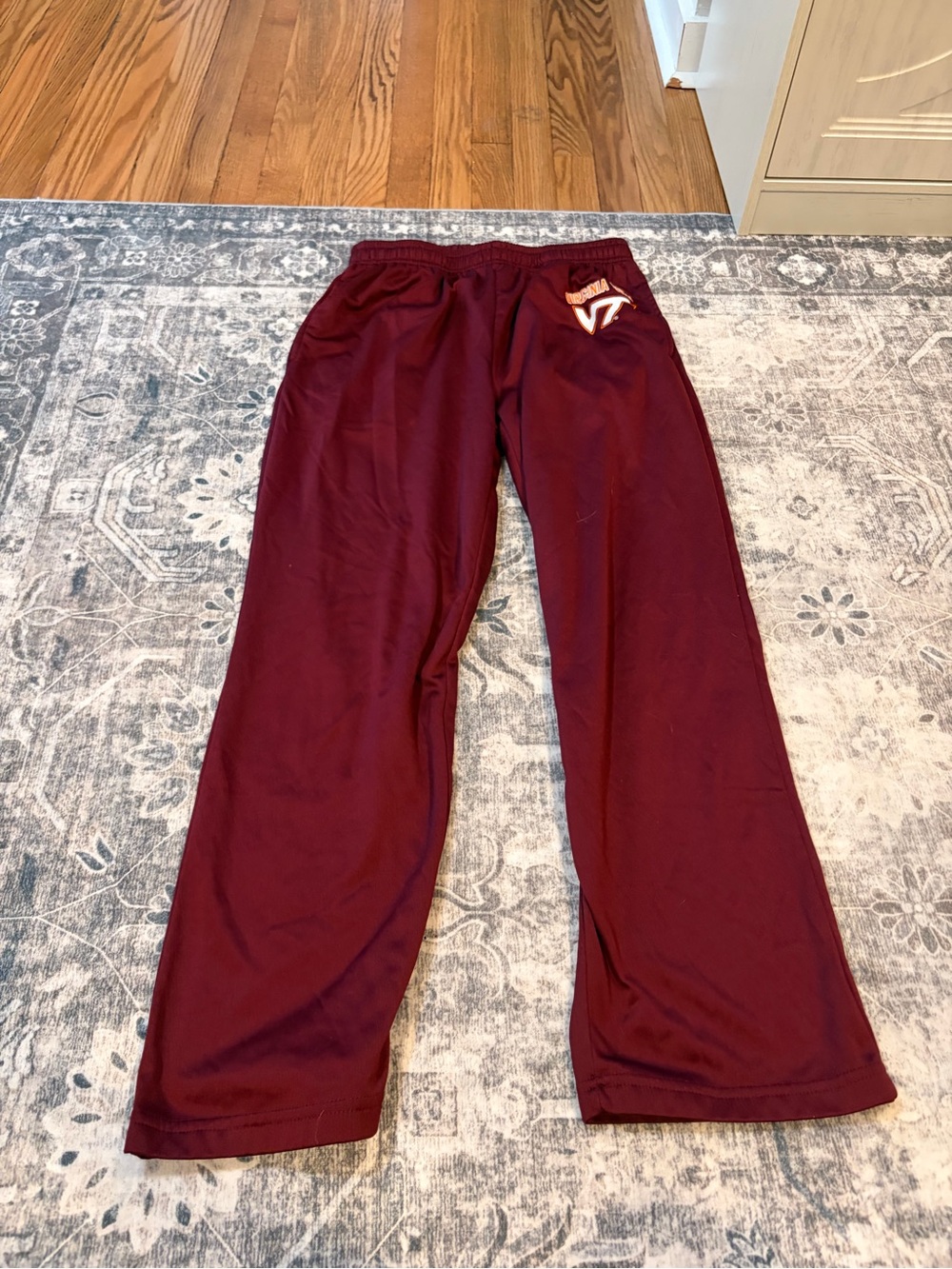 J. America Maroon sweat Pants with Embroidered Logo